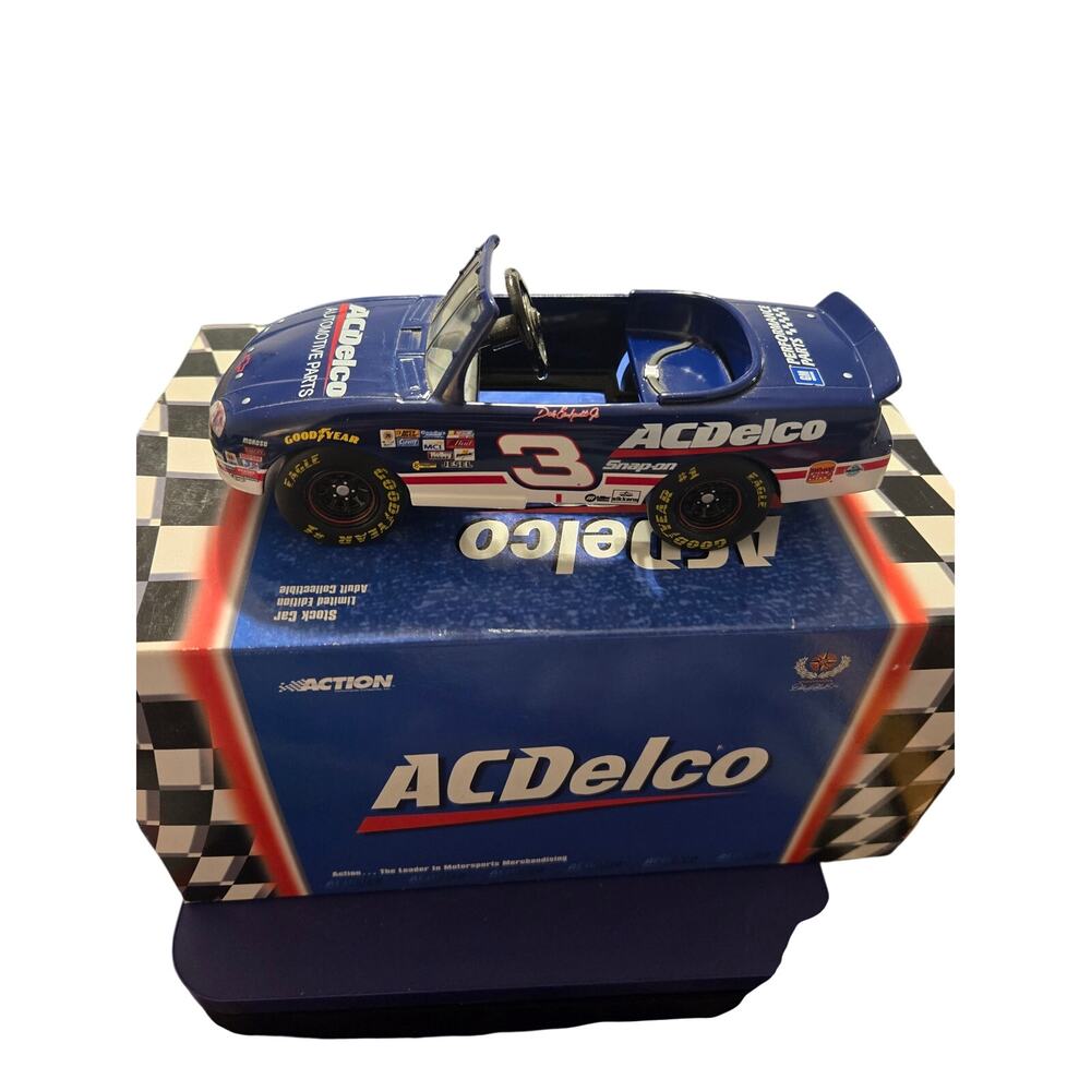 Dale Earnhardt Jr #3 ACDelco Action Pedal Car Bank 1:24 COA NASCAR